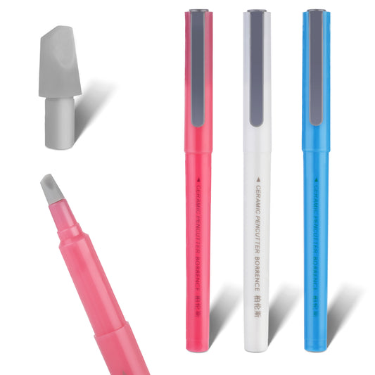 LXUEJIE 3Pcs DIY Diamond Paint Parchment Paper Cutter Precision Craft Ceramic Blade Pen Perfectly Painting with Diamonds Tools Accessories for School and Home