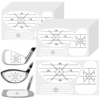 Molain 150 Pcs Golf Impact Tape, Self-Teaching Sweet Spot and Shot Consistency Analysis Stickers Golf Club Face Stickers for Woods Irons Putters Training Aid to Improve Swing Accuracy (50Sheets)