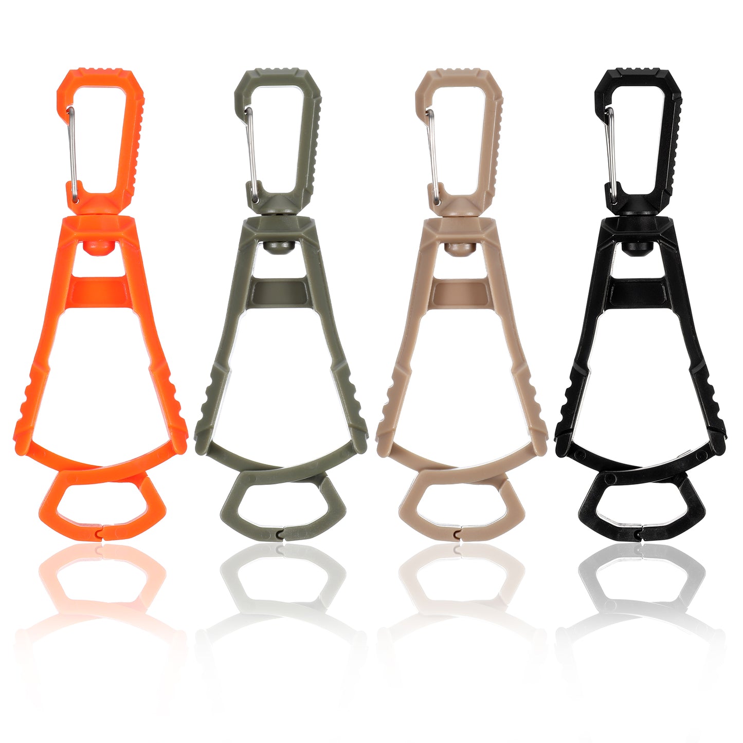 AOZUO 4pcs Glove Clips, Glove Holder for Work Prevent Loss and Free Hands Gloves Keeper Powerful Bite Glove Grabbers Clips for Belt and Pants Construction Helmets(Color B)