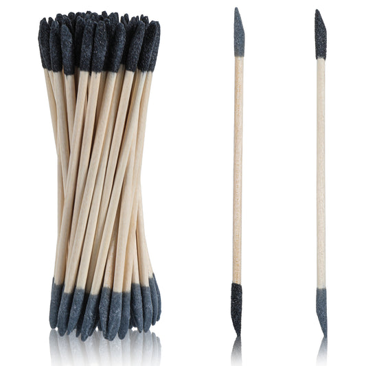 HJZHII 30PCS Sanding Sticks, 5.4Inch Double End Matchsticks Sanding Twigs 150/280 Grit Fine Detailing Polishing Stick Tool for Plastic Models Miniatures Wood Hobby Craft Tight Space