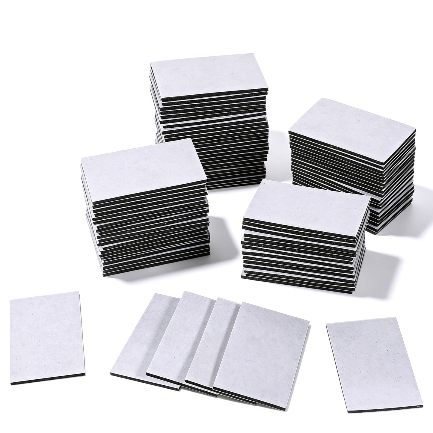 JJUNW 70 Pcs Double Sided Sticky Pads, Sticky White Strong Pad Waterproof Adhesive Strips, Number Plate Pads For Walls Picture, Car, Home, Office(50mm X 30mm)