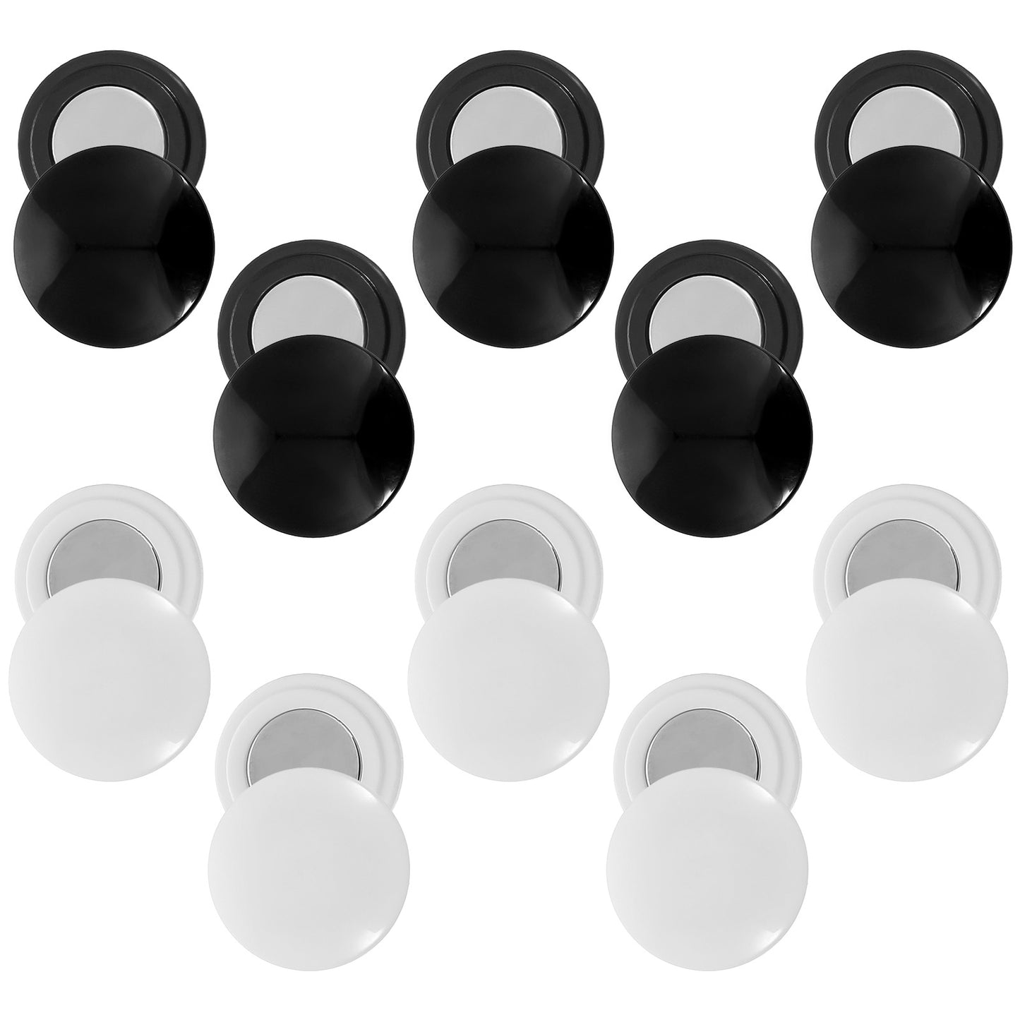 Yuanchu 10 Pairs Magnetic Race Bib Clips, Marathon Race Number Holder Running Bib Buckles Fixing System Magnets Racing Bib Fixing Clips Running Gear for Field Triathlon Run Cycling Replace Pins Secure
