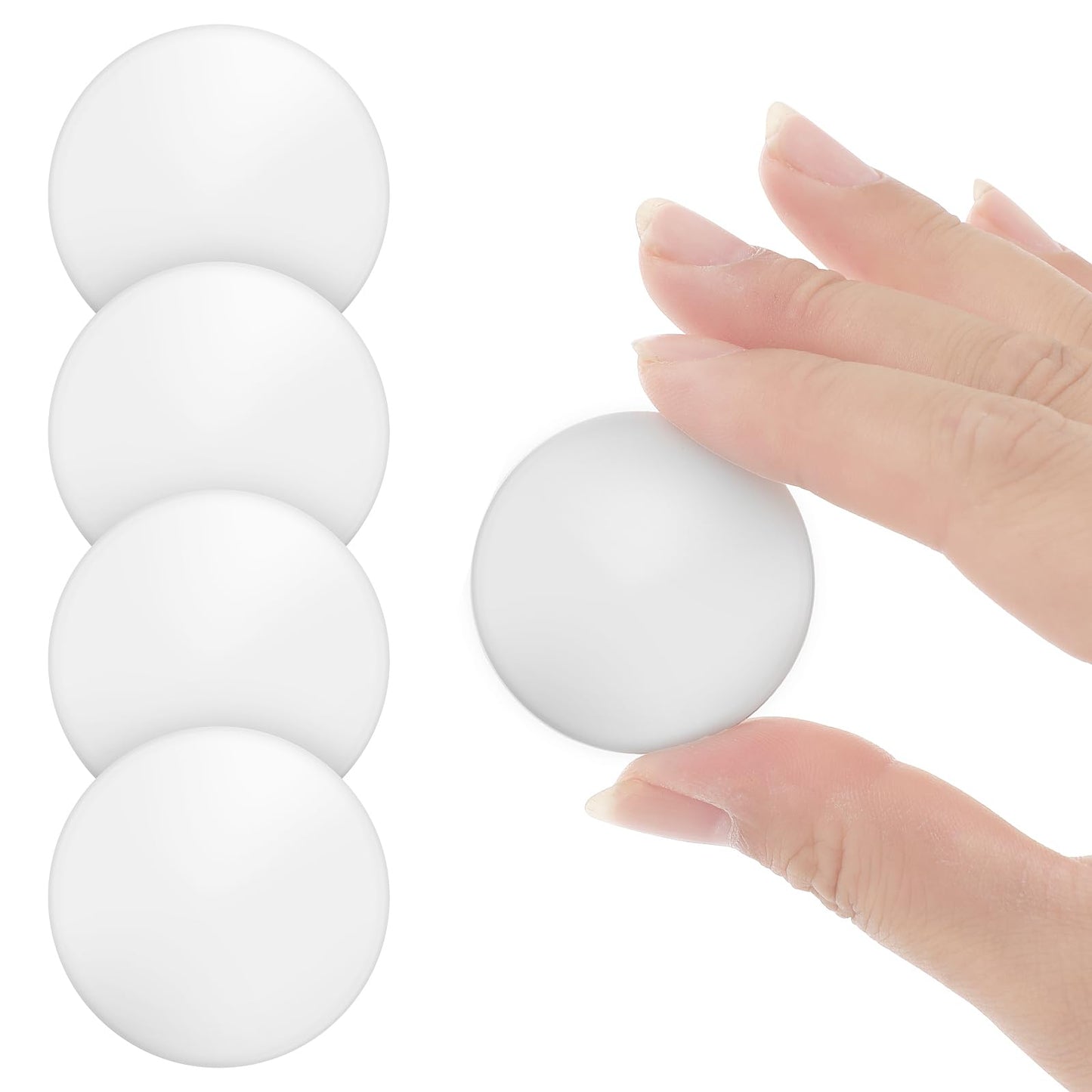 GEEHUA Door Stopper Wall Protector, 5Pcs 2 Inch Silicone Door Handle Bumper Self Adhesive Quiet Shock Absorbent Door Knob Protector for Door Handle Wall Furniture Home Office