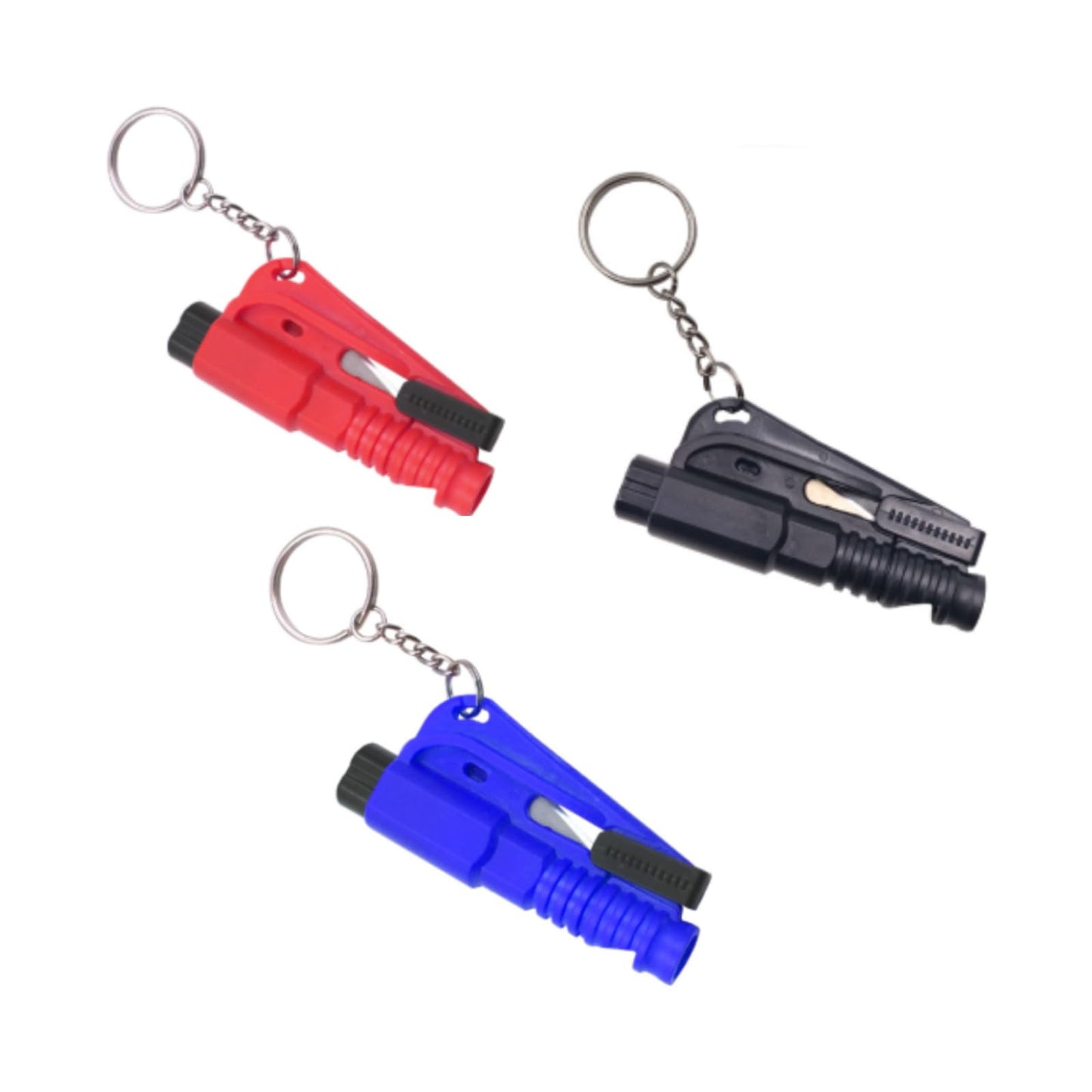 Molain 4 Pcs Car Window Breaker Tool Keychain,3 in 1 Glass Breaker and Seatbelt Cutter & Survival Whistle, Emergency Keychain Car Escape Tool Applicable to All Cars, Car Accessories