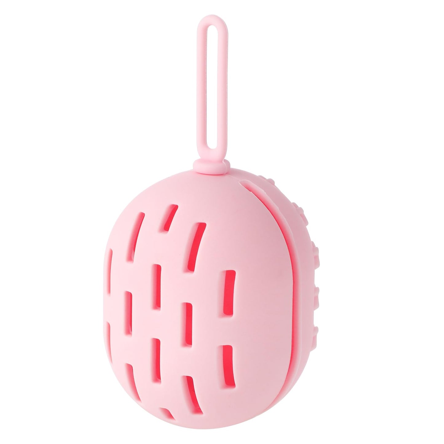 Cobee Breathable Makeup Sponge Holder, Silicone Beauty Blender Holder Washable Travel Make Up Sponge Organizer Shatterproof Blender Case Cleaning Tool for Brushes Powder Puffs(Pink)