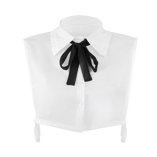 MBAIYO 1Pcs Fake Collar, Detachable Blouse Dickey Collar Half Shirts Faux False Collars for Women and Girls