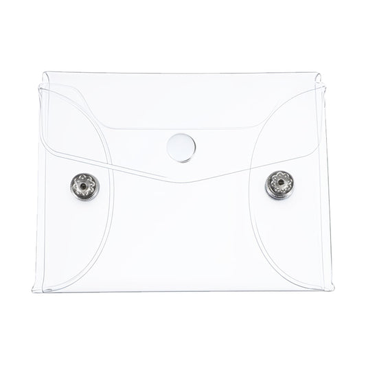 Molain Clear Makeup Bag, Clear Waterproof PVC Cosmetic Pouch Case, Clear Pouch Portable Waterproof Cases Organizers Pouch Toiletry Bag, Clear Travel Bags for Toiletries, Clear Cosmetic Bag(Pack of 1)