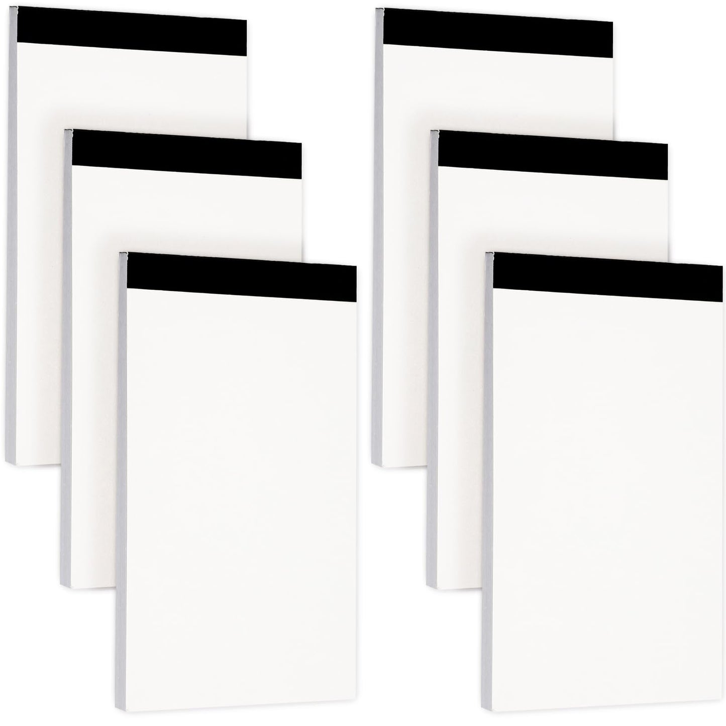 Amaxiu Blank Notepads, 6 Pack 3x5 Inch Note Pad Blank Memo Pads for Daily Planning Small Writing Pad Mini Pocket Notebook Refills for Taking Notes and Reminders Organization Planning, 300 Sheets
