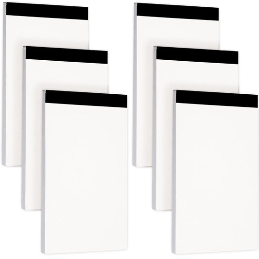 Amaxiu Blank Notepads, 6 Pack 3x5 Inch Note Pad Blank Memo Pads for Daily Planning Small Writing Pad Mini Pocket Notebook Refills for Taking Notes and Reminders Organization Planning, 300 Sheets