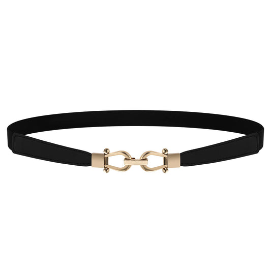Giantree Women Skinny Belt for Dresses, Corset Belt Thin Waist Belt Fashion Versatile Ladies Elastic Slim Small Waist Belt