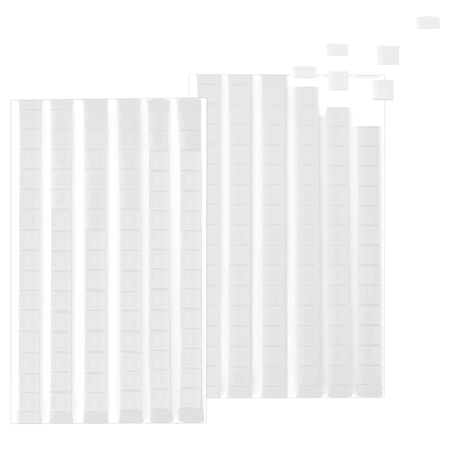 TIESOME Reusable Sticky Tack Putty, 2 Sheets Adhesive Poster Mounting Putty Tacky Removable Wall Safe Putty for Hanging Picture Crafts Museum 192 PCS(White)