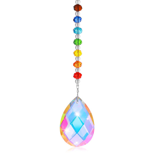 Giantree Crystal Sun Catcher, Glass Ball Prism Rainbow Maker Garden Hanging Ornament Window Indoor Outdoor Decor