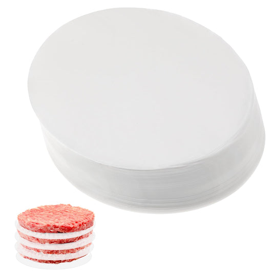 Giantree 500 Pcs 5 Inches Hamburger Patty Paper Round, Parchment Burger Papers Non Stick, Burger Press Paper, Pre-Cut Round Parchment Paper for Cake Pan Springform Pan Burger Patty Maker and More
