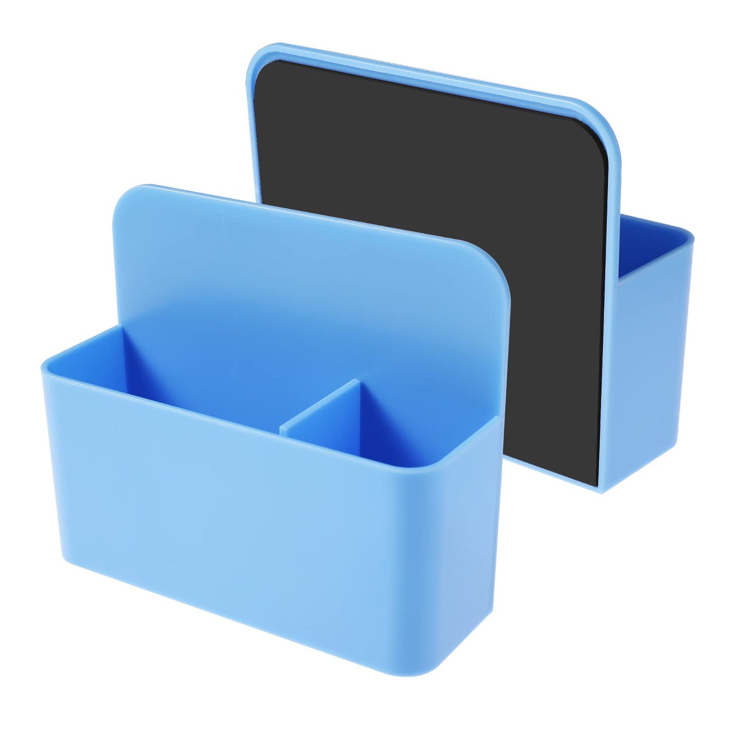 cobee Magnetic Marker Holder, Adjustable Dry Erase Marker Holder with Removable Divider, Pen Holder, Cup Holder Organizer, Eraser Organizer for Whiteboard, Fridge, Refrigerator, Office, School(Blue)