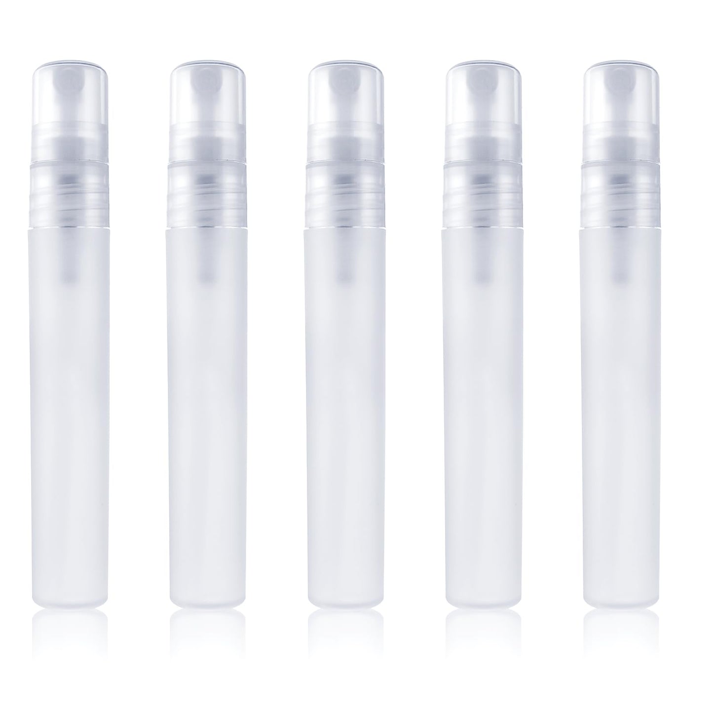 cobee Mini Portable Spray Bottles, Refillable Perfume Bottles Travel Size Small Sample Empty Bottle Containers Travel Outings Spray Boxes Dispensers for Perfume Makeup Remover (5 Packs, 8ml/0.27 oz)