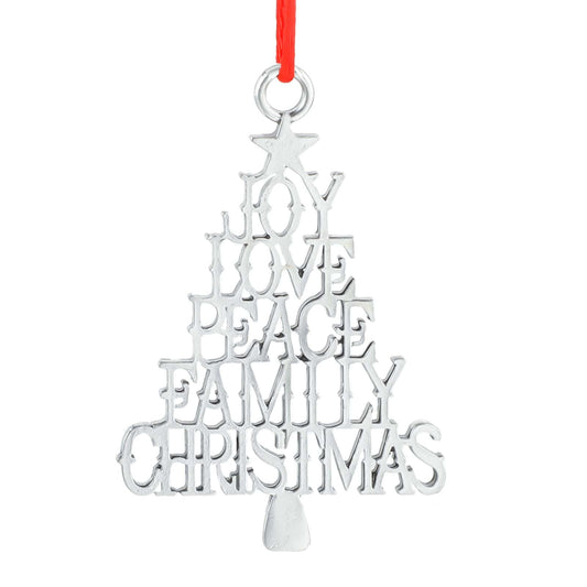 Jeffdad Solid Tin Christmas Tree Ornament, Metal Hanging Christmas Tree Ornament Santa Snowman Christmas Holiday Ornament Christmas Hanging Charm Home Reunion Party Decoration (Christmas tree)
