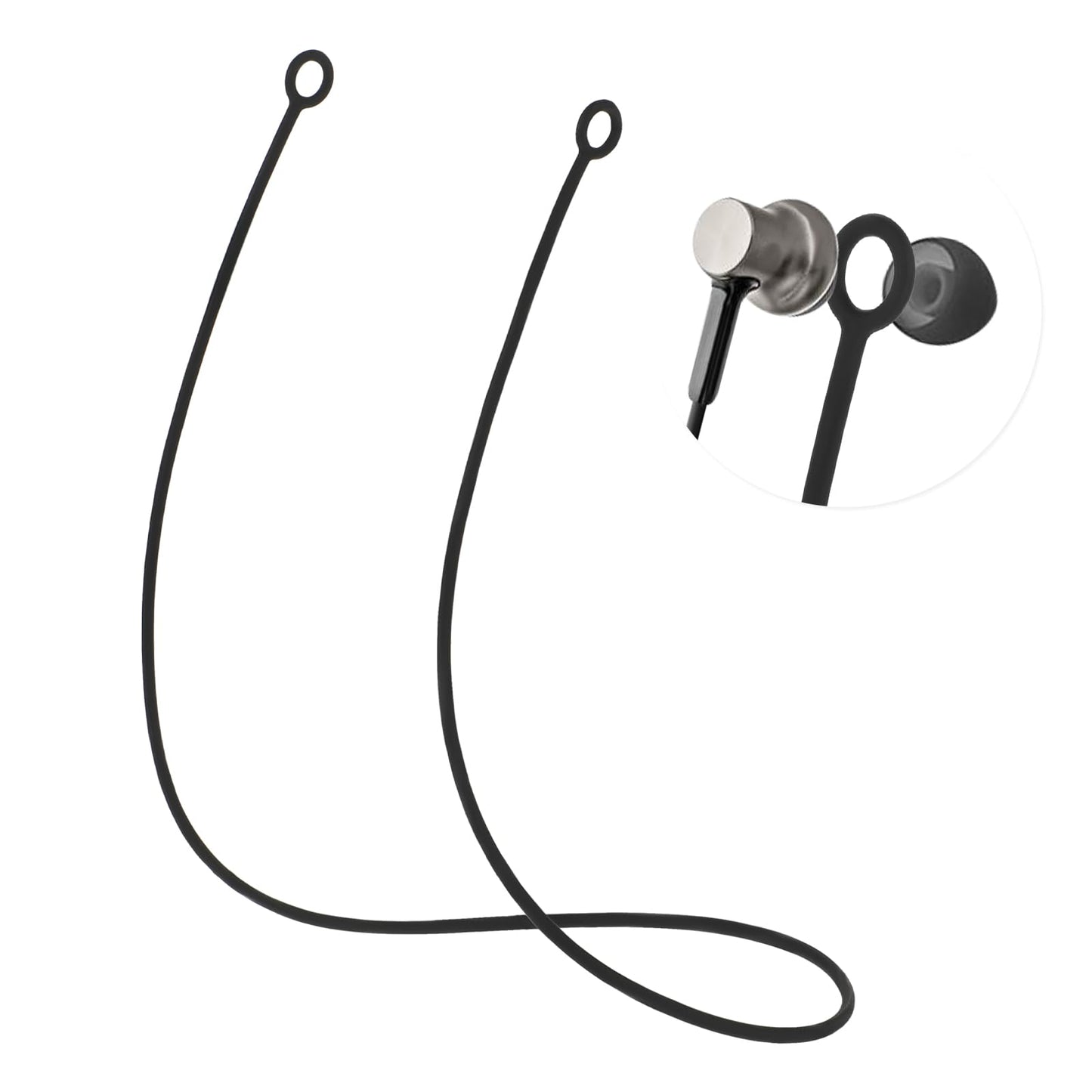 Giantree 1 Piece Earplugs Connector Cord, Silicone Ear Plugs Lanyard, Flexible Anti Drop Earplugs Strap for Earplugs with Removable Tips, Preventing Earplugs from Falling (1)
