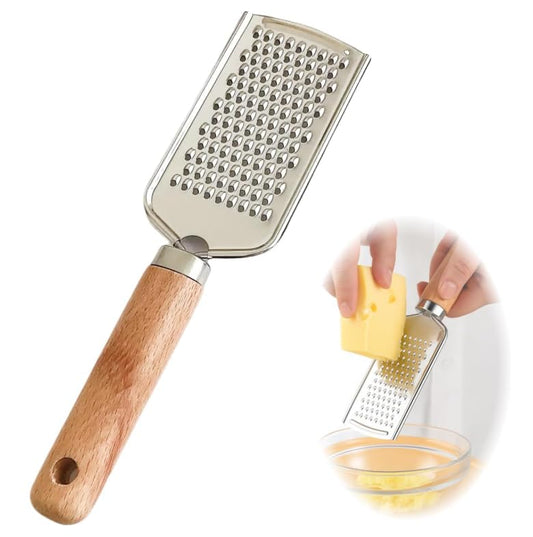 JJUNW Stainless Steel Cheese Grater, Cheese Grater Handheld, Kitchen-Grater Zester-Grater for Parmesan Lemon Ginger Nutmeg Potato Chocolate and Garlic