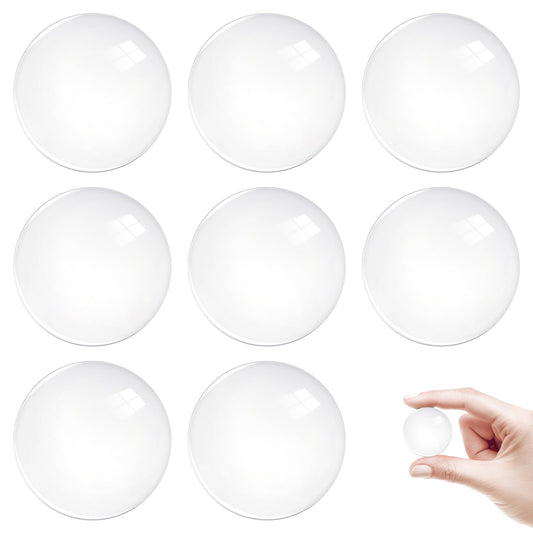 Bewudy 8 Pcs Door Stoppers for Wall, 1.57Inch Door Knob Wall Protector with Strong Adhesive Glue, Shock Absorbent and Clear Discreet Door Bumpers