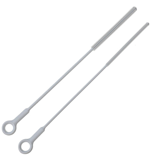 HJZHII Pack of 4 Silicone Straw Brush, 6 mm 8 mm Straw Cleaning Brush with Hanger, Reusable Straws, Straw Cleaner Brush, Cleaning Brushes, Bottle Brush, Thin Straw Brushes