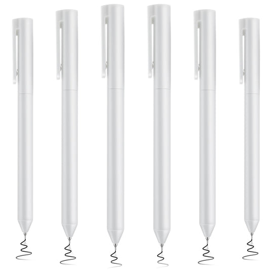 cobee 6Pcs Quick Dry Gel Ink Pens, 0.5mm Retractable Rollerball Pen Twist Fine Point Pen Black Ink Smooth Writing Minimalist Rollerball Pens for School Office Home