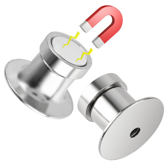 Amaxiu 15 Pcs Magnetic Pin Backs, Locking Pin Keepers Back Metal Pin Locks Replacement Magnetic Pin Back for Enamel Pin Convert Pin Backs Clasps for Jewelry Brooches Badge