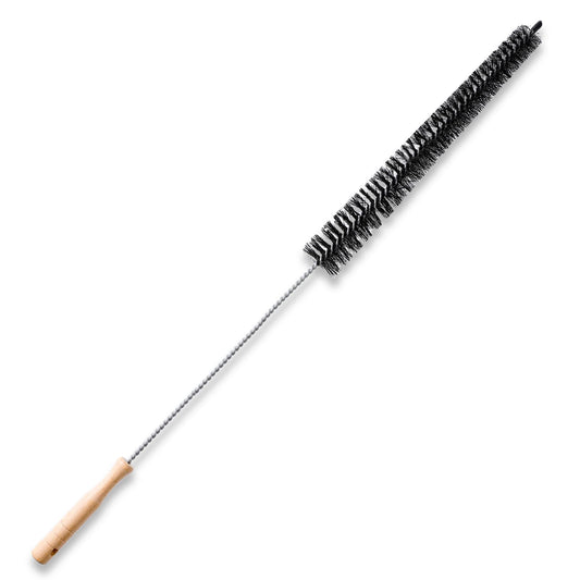 HJZHII Radiator Cleaner Brush, Radiator Cleaning Wand Dryer Vent Cleaner Brush with Wooden Long Handled Slim Radiator Duster Brush for Radiator Cleaning Supplies