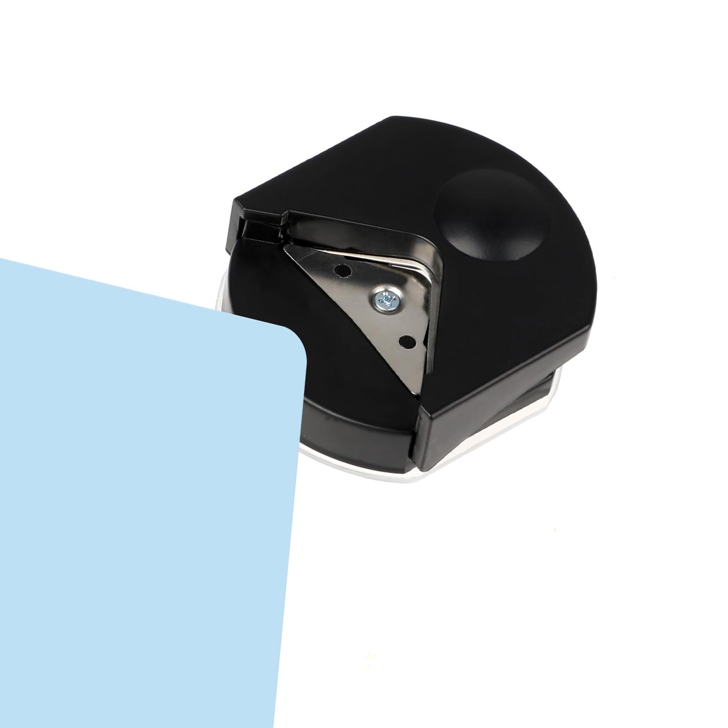 simarro Paper Corner Rounder, R4 4mm, Manual Operation, Cuts 8 Sheets, ABS Material, Black
