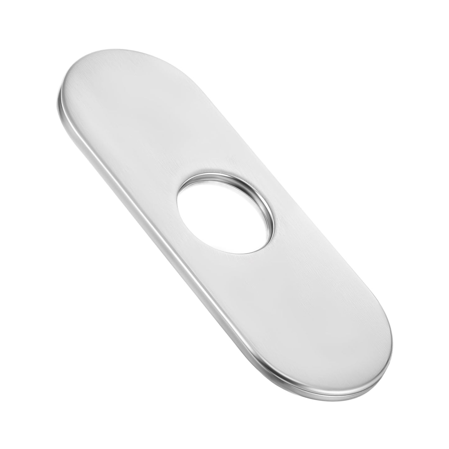 MBAIYO Oval Faucet Plate 35 mm, Stainless Steel 304 Sink Plugs, Mounting Plate, Stain Protection, Bathroom Kitchen Sink