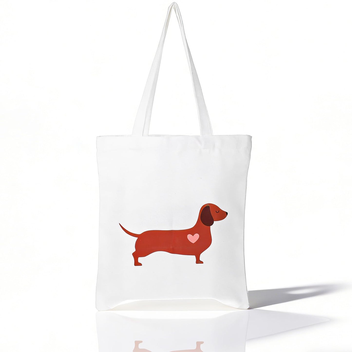 WJIAAA Dachshund Gifts, Reusable Shopping Bag for Women, Large Toiletry Bag for Travel and Everyday Life, Gift Animal Lovers