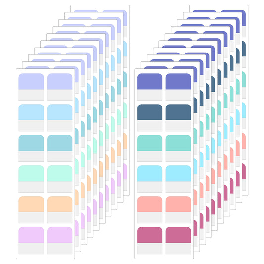 JIEYAO 240 Pcs Sticky Index Tabs, Self-Adhesive Clear Page Markers, Pop-Up Note Flags Labels for Pages Notebooks Tabs Book Reading Tab Sticky Note Dispenser for Binders File Folders(1.1x1in)