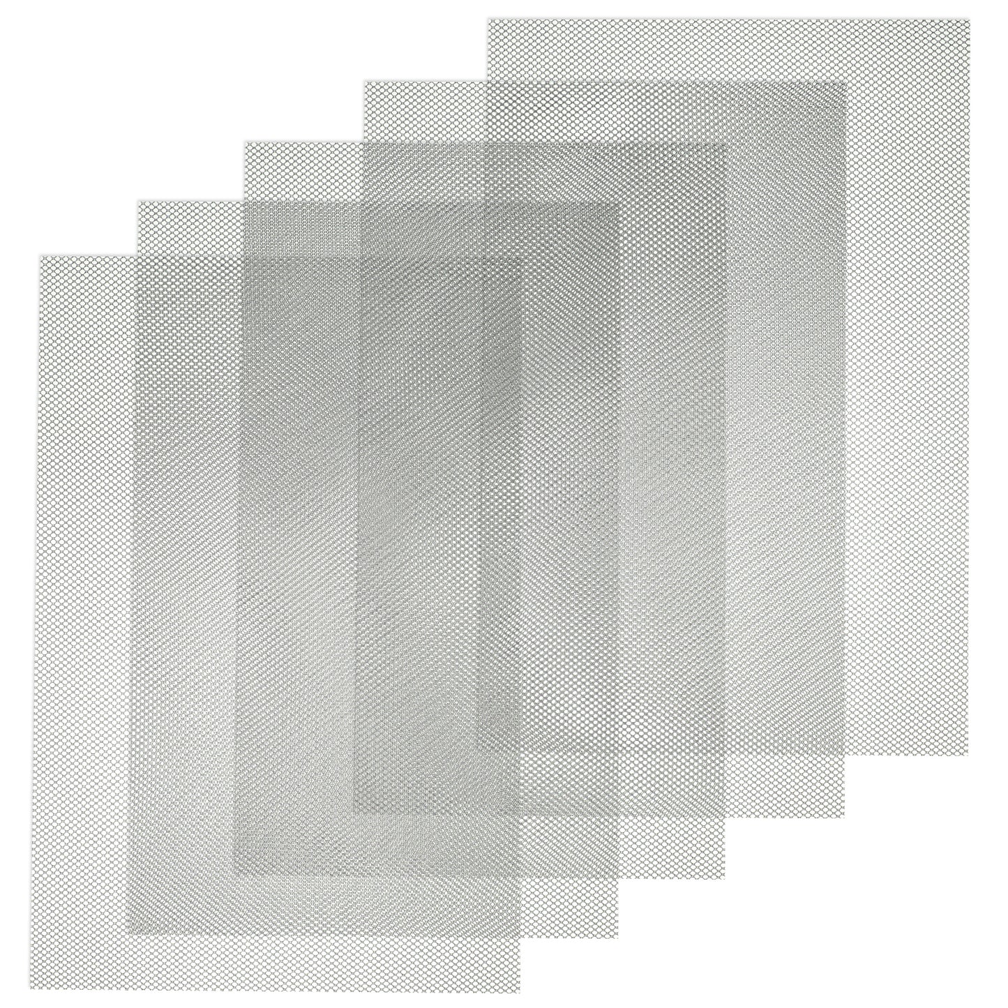 IANFAN Fursuit Eye Mesh, 5 Pcs 0.5mm Black PVC Mesh Sheets