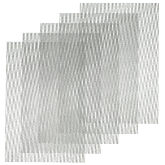 IANFAN Fursuit Eye Mesh, 5 Pcs 0.5mm Black PVC Mesh Sheets