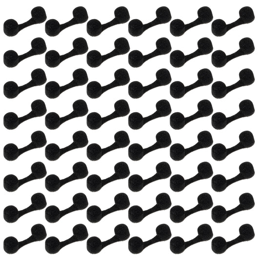 JJUNW 50Pcs Nose Plug Filter, Black Disposable Nose Plugs for Dust, Welding Fumes & Unpleasant Smells | Premium Nasal Screens with Ultra-Soft Sponge Tips & Breathable Filter Media