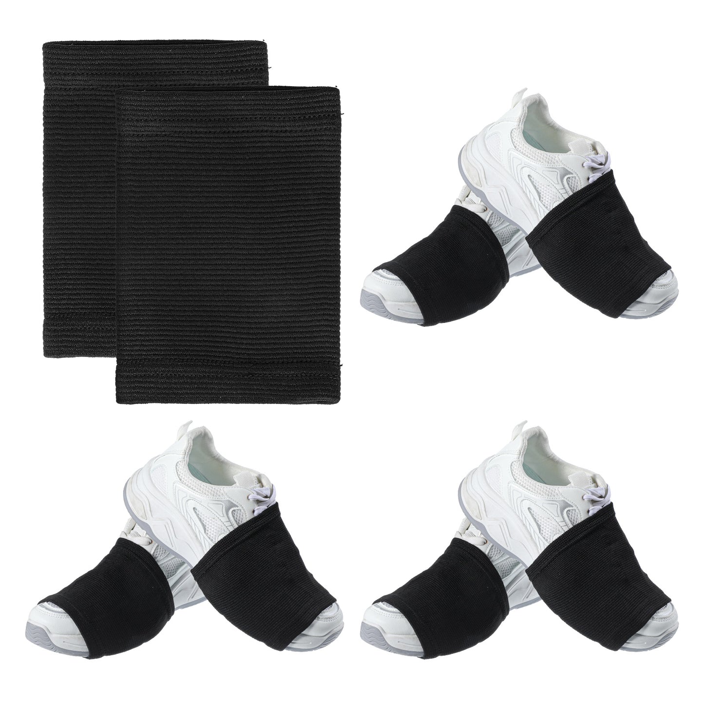 TIESOME 4 Pairs Dance Socks Over Shoes, Unisex Anti-Slip Shoe Covers for Sneakers Pivoting Spin Socks for Ballet Hip Hop on Smooth Wooden Floors