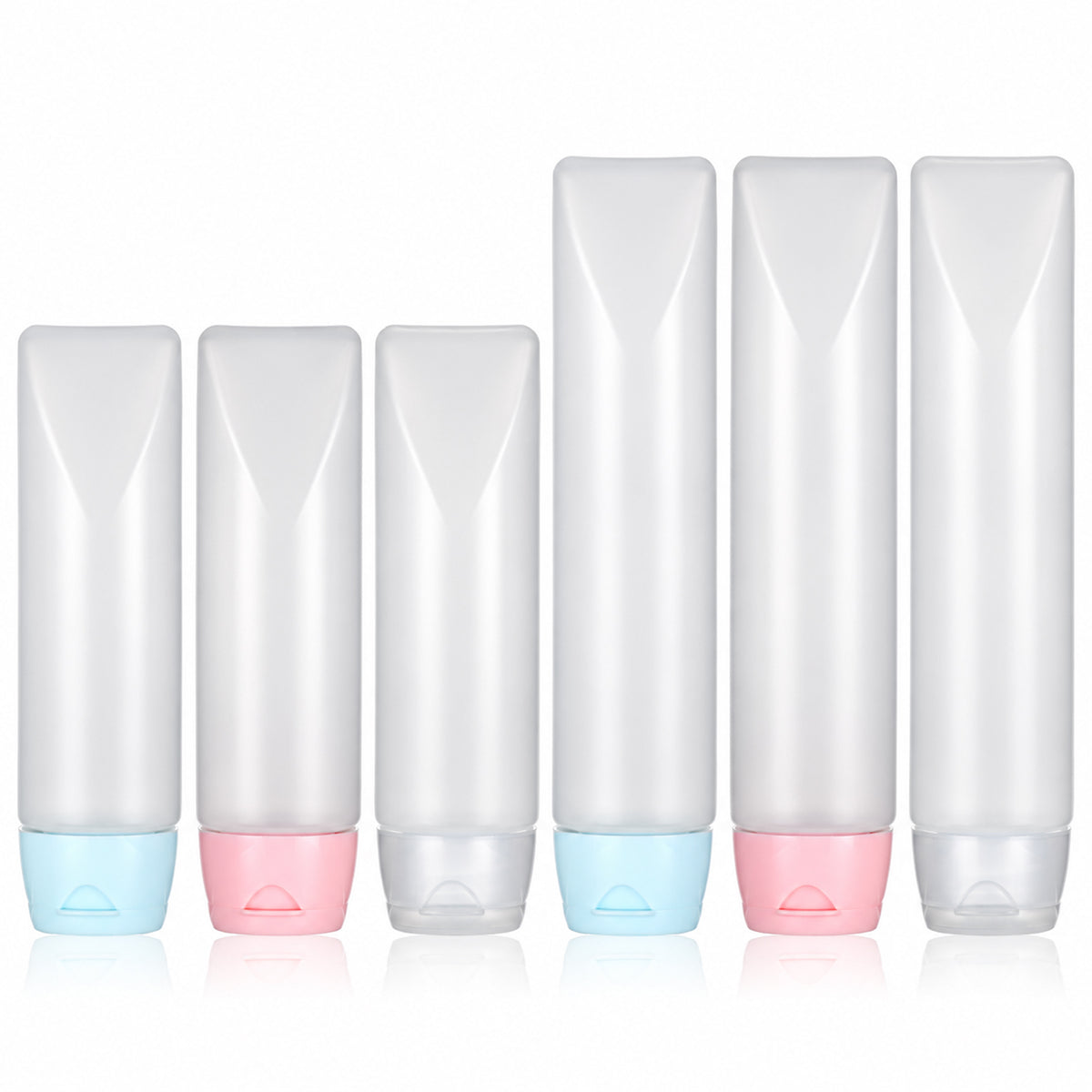 simarro 6Pcs Refillable Cosmetic Containers 30/50 ml Mini Squeeze Bottle