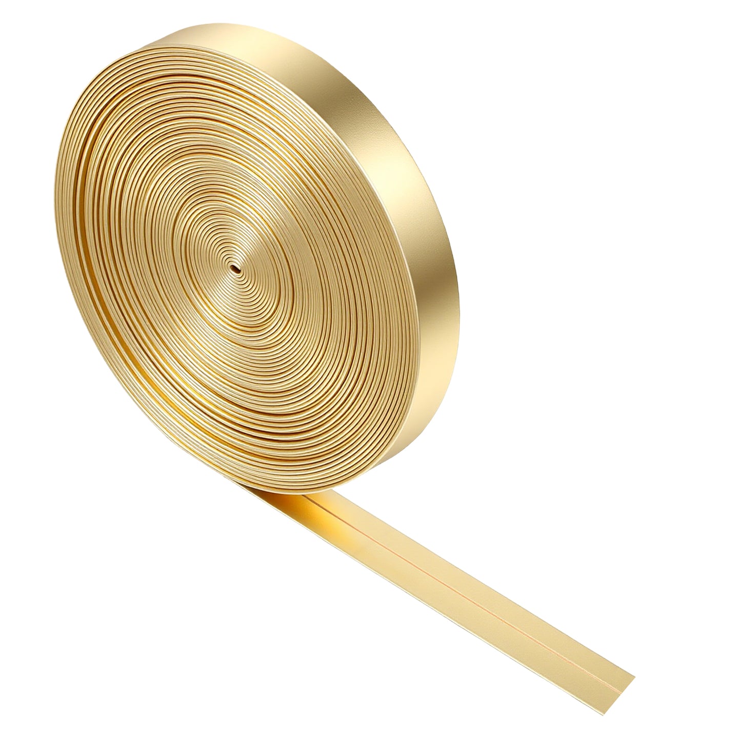 TIESOME 10Yards Gold Leather Cord, 0.47 Inch Flat Metallic Faux Leather Strap Glossy Craft Lace For DIY Jewelry Belts Handbag Making(1.2)