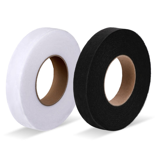 Molain 140 Yards Iron on Hemming Tape, 2 Rolls 0.79 inch Adhesive No Sewing Hemming Tape Stitch Witchery Tape, Fusible Tape Adhesive Wonder Web for Curtain, Pants, Clothes