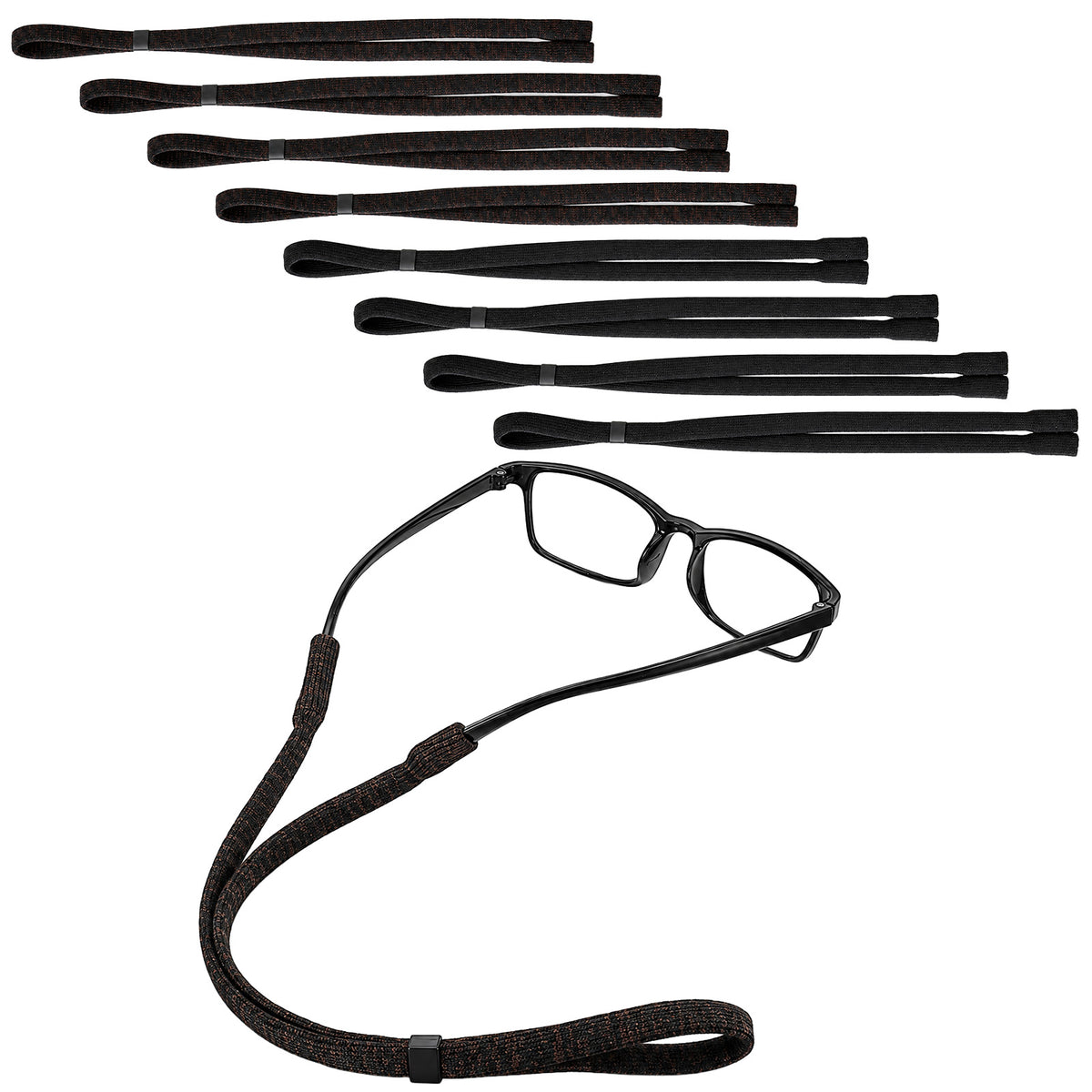 GEEHUA 8PCS Glasses Straps, Adjustable Sport Eyeglasses Straps