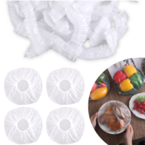Giantree Bowl Covers Bread Proofing, 100PCS Reusable Elastic Sourdough Bread Baking Bread Rising Plastic Bowl Covers, Stretchable Plastic Food Fresh Keeping Bags Shower Cap Hair Deep Conditioning