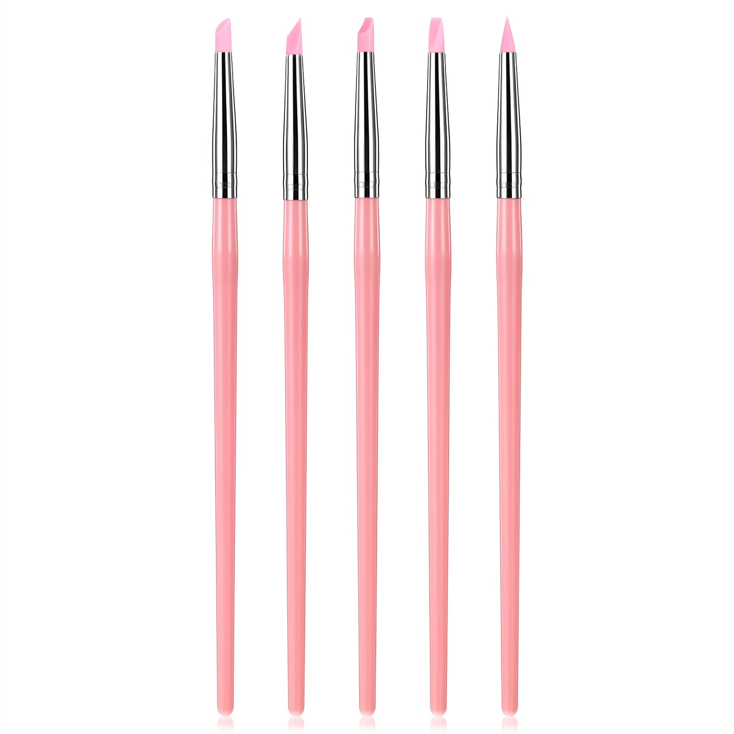 Yuanchu 5 Pcs Silicone Paint Brush, Professional Silicone Brush for Resin Silicone Sculpting Tools Rubber Brush Silicone Paint Brushes for Acrylic Painting Clay Handicraft Carving Pottery Artwork