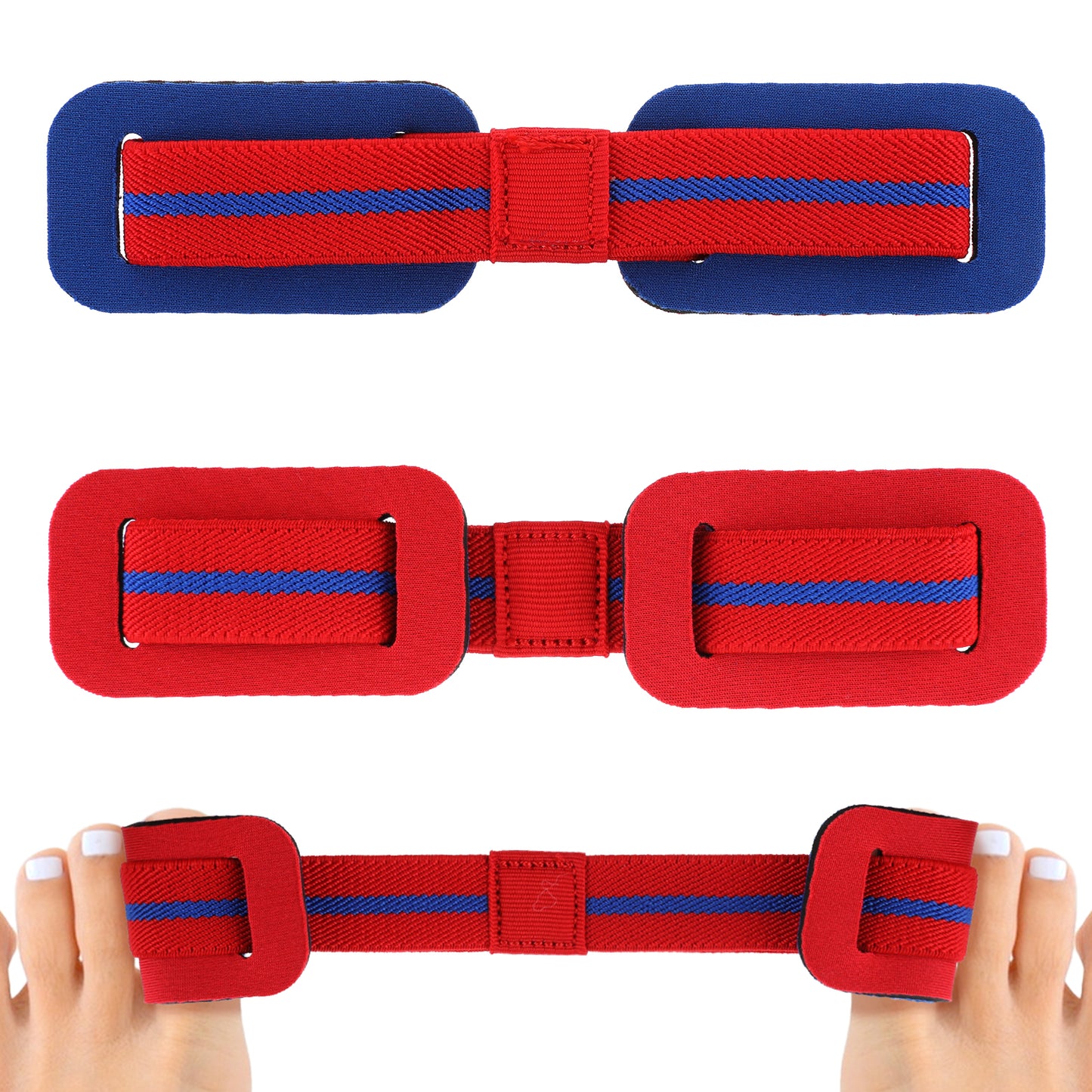 Molain Bunion Corrector Strap, 2PCS Big Toe Straightener Exercises Trainer for Hallux Valgus Treatment Relieve Thumb Strain Restore Natural Big Toe Alignment Foot Care