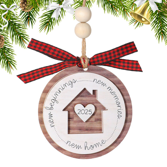 MBAIYO Housewarming Gifts for New House, 2025 New Home Ornament for Women Couple Homeowners - First Home Christmas Ornament & Keepsake Gift