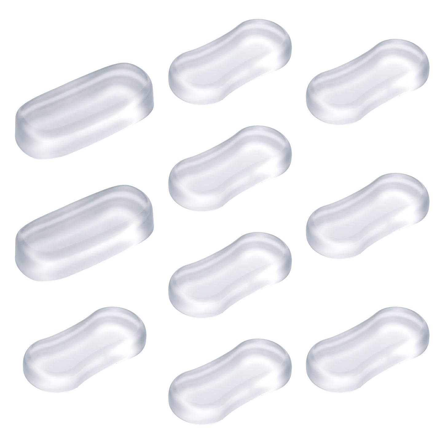 Andibro Toilet Seat Buffers, 10 Pcs Silicone Toilet Seat Lid Bumpers Adhesive Cushioning Pads Universal WC Seat Buffer Noise Dampening Replacement