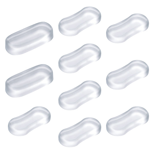 Andibro Toilet Seat Buffers, 10 Pcs Silicone Toilet Seat Lid Bumpers Adhesive Cushioning Pads Universal WC Seat Buffer Noise Dampening Replacement