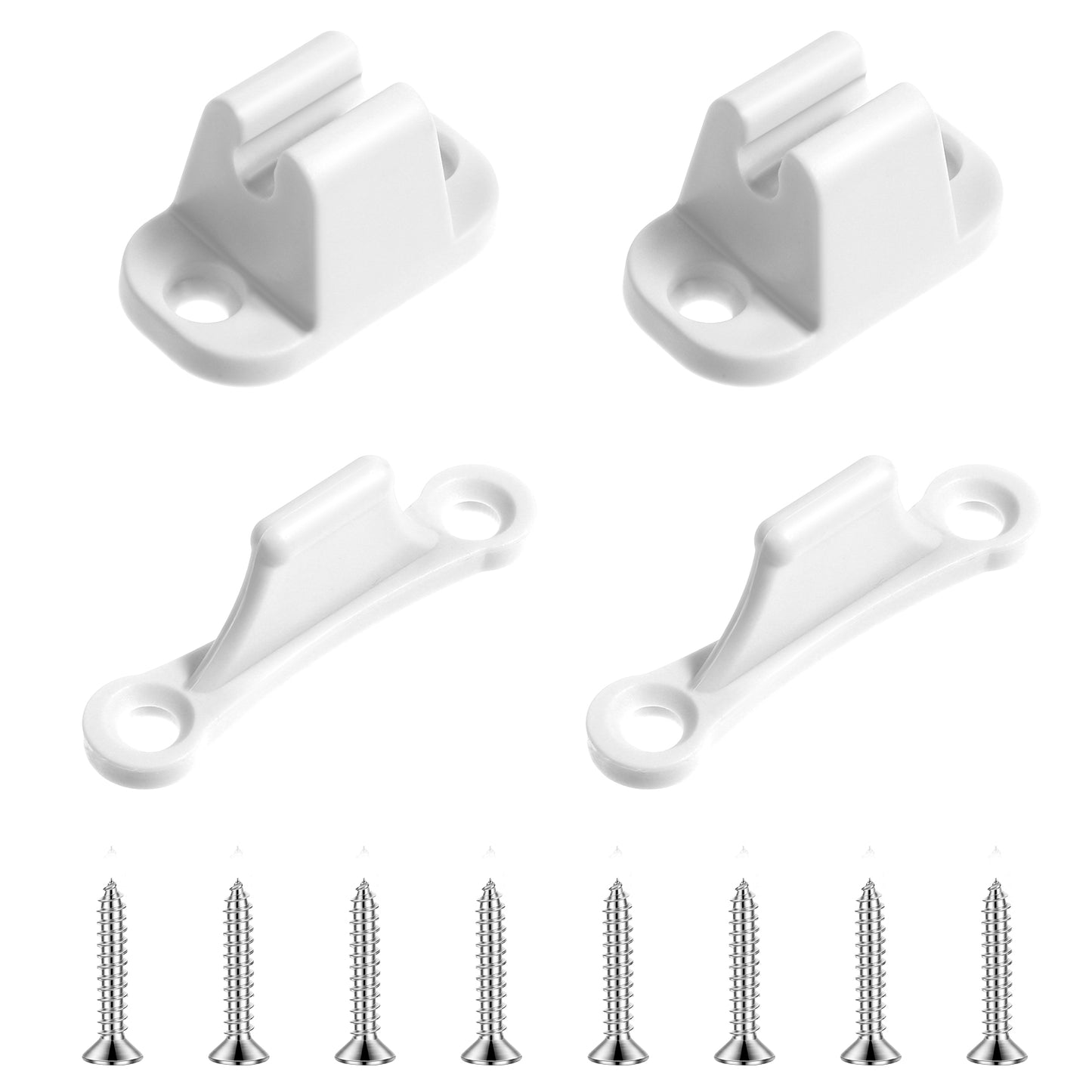 LIQWEI 2 Sets Caravan Door Retainer Catch, Doors Holder Motorhome Accessories, T-Shape Patio Door Holders Kit for Rv Campervans Caravans Motorhomes Shutters Cabinets