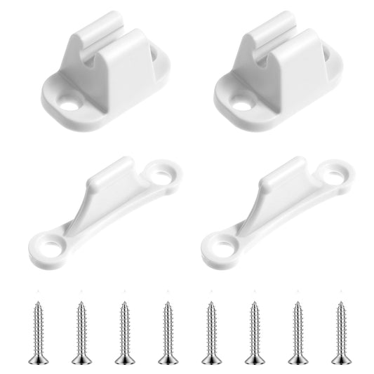 LIQWEI 2 Sets Caravan Door Retainer Catch, Doors Holder Motorhome Accessories, T-Shape Patio Door Holders Kit for Rv Campervans Caravans Motorhomes Shutters Cabinets