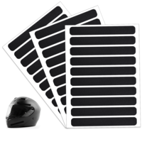 Cobee 30 Pcs Black Reflective Tape, Night Visibility Reflective Helmet Tape Motorcycle Helmet Stickers Safety Reflectives Stickers for Scooters Motorcycles Bike Helmets Stroller