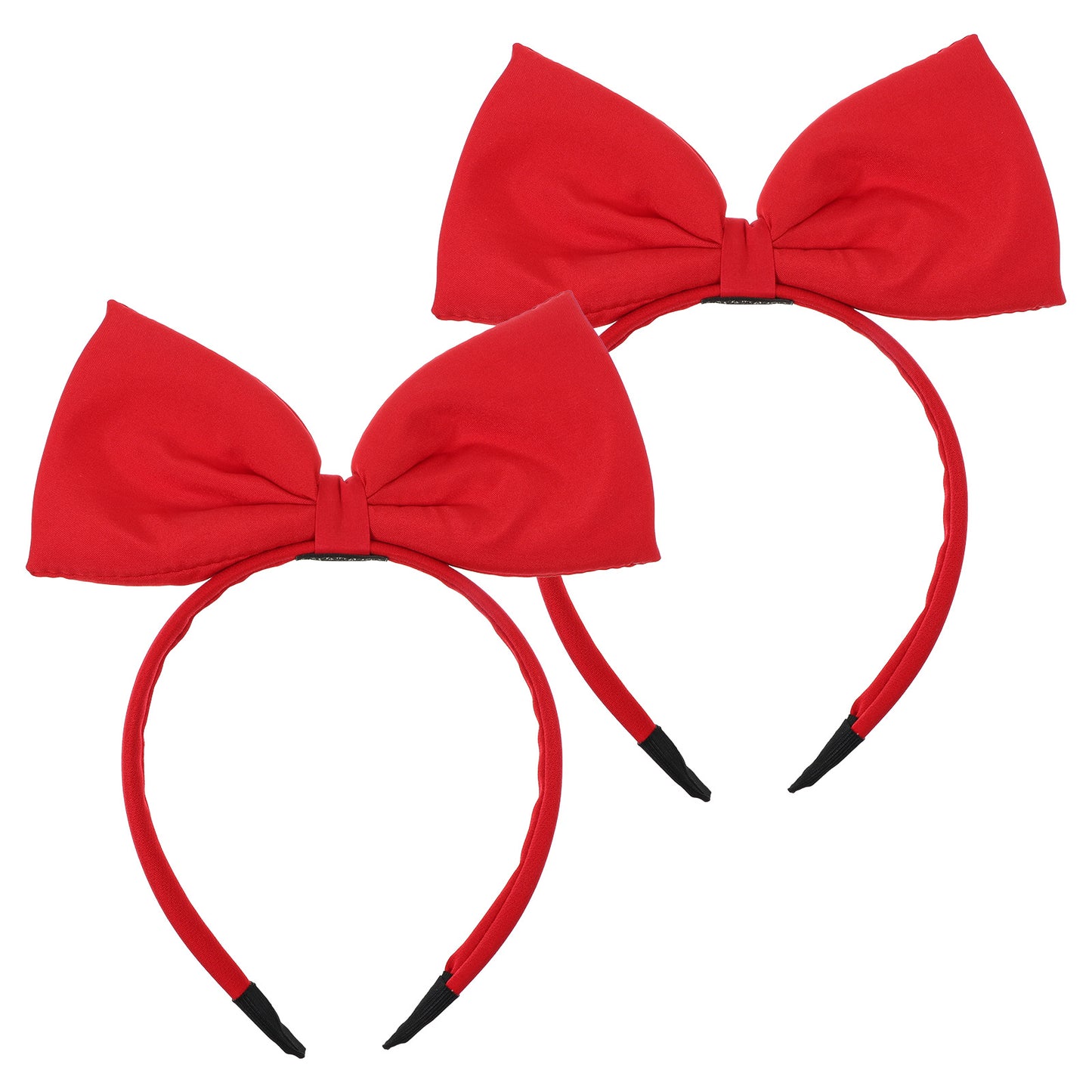 simarro 2PCS Red Bow Headbands, Halloween Christmas Cosplay Bow Headband Hair Accessories Cute Princess Hair Accessories for Women and Girls Parties and Cosplay