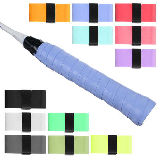 LIQWEI 12Pcs Tennis Racket Grip Tape, Tennis Grip Tape, Badminton Grips Tapes Overgrip Tenni s Racket, Comfortable Handle Grips Wrap for Tenni s Badminton Squash Rackets